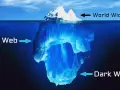 Metafora iceberg: la punta è il World Wide Web, la parte sommersa è il Deep Web, e la parte più profonda e oscura è il Dark Web.
