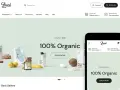Sito web di alimenti biologici con prodotti freschi e naturali. Ideale per chi cerca temi Shopify gratis per un e-commerce salutare.