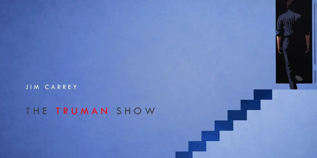 Jim Carrey in "The Truman Show". La scala verso la libertà, il vero significato del film.
