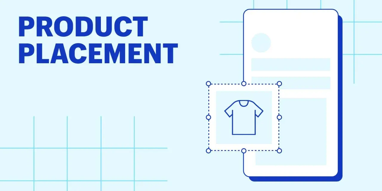 Il "product placement" è l'inserimento strategico di un prodotto in contenuti multimediali. Qui, una maglietta stilizzata è evidenziata su uno schermo.