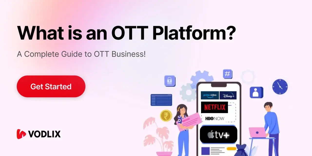 Scopri il vero significato di OTT: una guida completa al business delle piattaforme streaming con icone di servizi popolari.