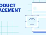Il "product placement" è l'inserimento strategico di un prodotto in contenuti multimediali. Qui, una maglietta stilizzata è evidenziata su uno schermo.