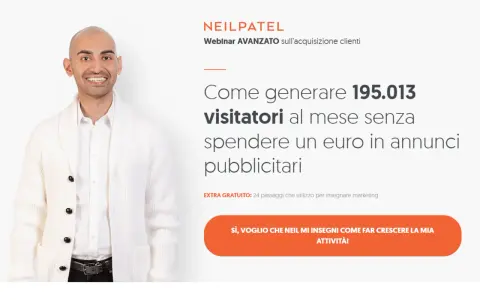 Neil Patel, esperto di marketing, mostra come generare 195.013 visitatori al mese senza spendere in pubblicità.