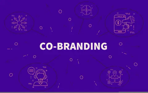 Illustrazione stilizzata che celebra le collaborazioni tra brand, con icone che simboleggiano partnership e crescita.