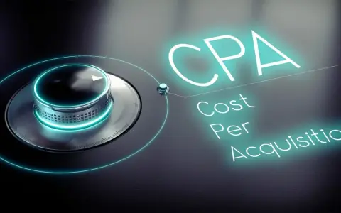 Manopola che regola il CPA (Cost Per Acquisition). Un'immagine che spiega cos'è il CPA, il costo per acquisizione di un cliente.