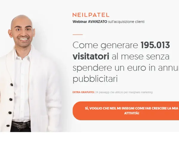 Neil Patel, esperto di marketing, mostra come generare 195.013 visitatori al mese senza spendere in pubblicità.