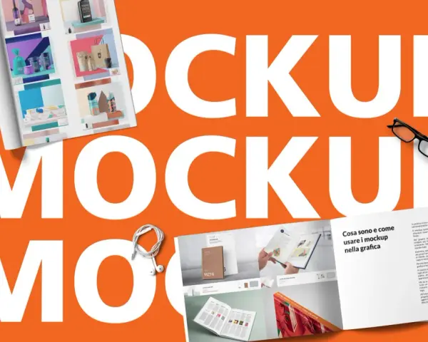 Il **mockup** è una rappresentazione grafica di un prodotto, utile per visualizzare loghi e design in modo realistico.
