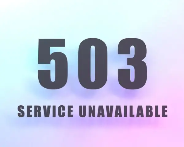 Errore 503: backend fetch failed. Il servizio non è disponibile, il sito è temporaneamente irraggiungibile.