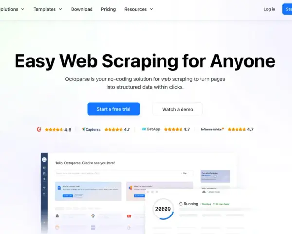 Octoparse: la tua soluzione di web scraping senza codice per trasformare pagine web in dati strutturati. Prova subito!