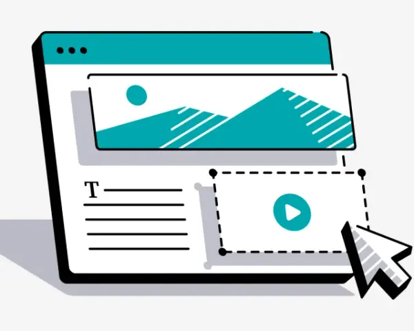 Pagina web con immagini, testo e video. Un'ottima alternativa a Linktree per organizzare i tuoi contenuti.