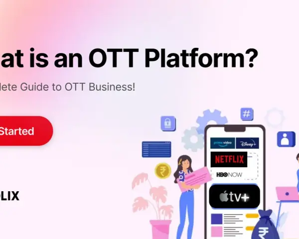 Scopri il vero significato di OTT: una guida completa al business delle piattaforme streaming con icone di servizi popolari.