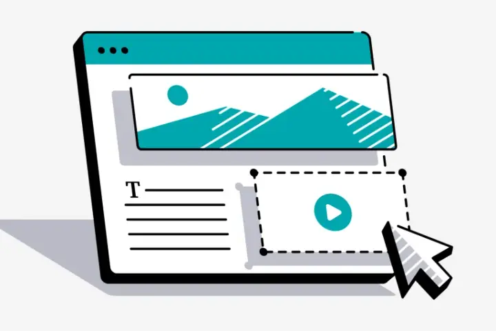 Pagina web con immagini, testo e video. Un'ottima alternativa a Linktree per organizzare i tuoi contenuti.