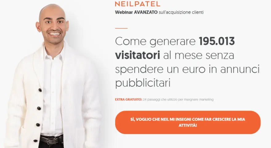 Neil Patel, esperto di marketing, mostra come generare 195.013 visitatori al mese senza spendere in pubblicità.