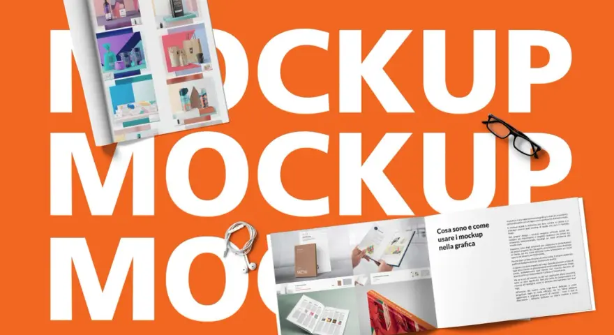 Il **mockup** è una rappresentazione grafica di un prodotto, utile per visualizzare loghi e design in modo realistico.