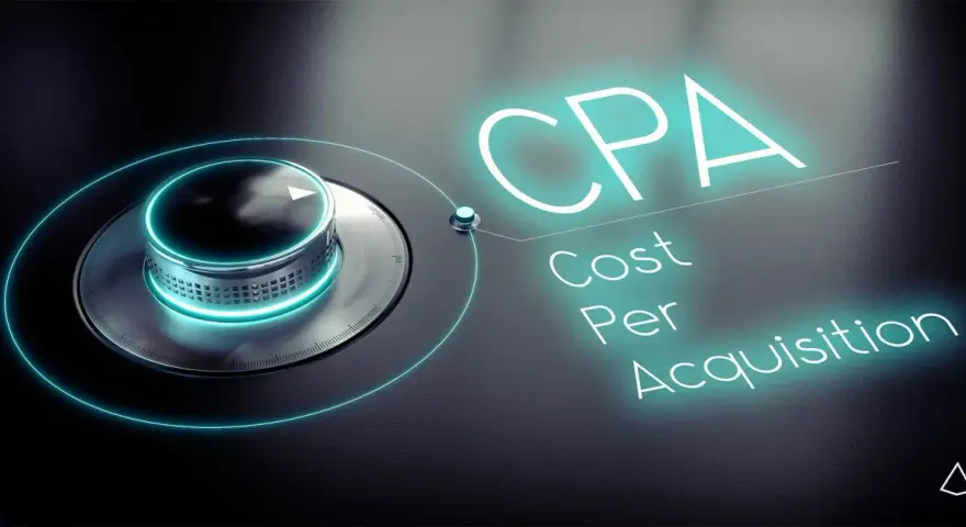 Manopola che regola il CPA (Cost Per Acquisition). Un'immagine che spiega cos'è il CPA, il costo per acquisizione di un cliente.