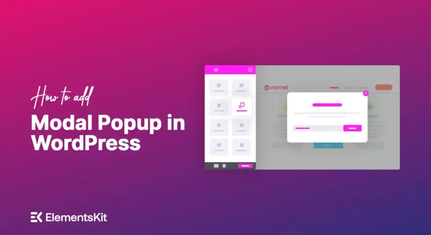 Guida per aggiungere notifiche popup in WordPress. Interfaccia utente con elementi di design per creare finestre modali.