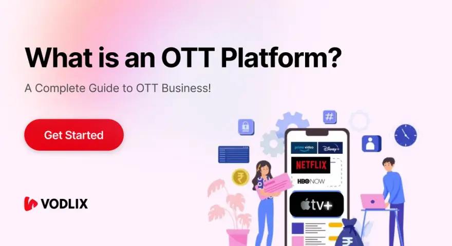 Scopri il vero significato di OTT: una guida completa al business delle piattaforme streaming con icone di servizi popolari.
